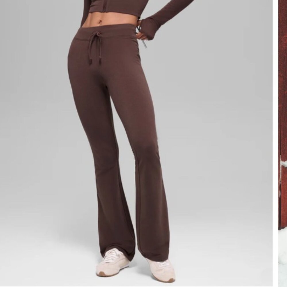 Alo Yoga Sway Bootcut Sweatpant Brownstone Size S